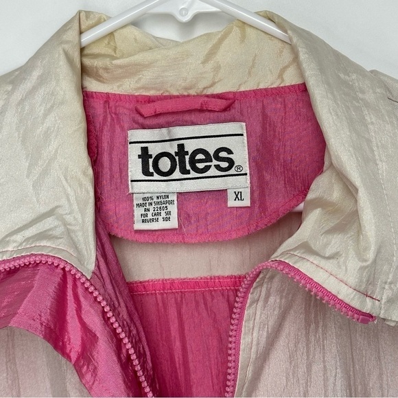 Vintage Windbreaker Pastel Colorblock Totes Pink, Mint, Lavender Women's Size XL - Picture 2 of 8